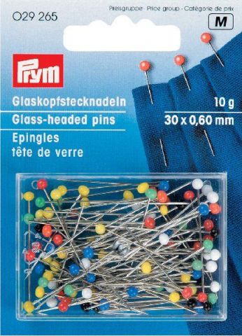 Glass-headed Pins 0,60X30mm - Prym
