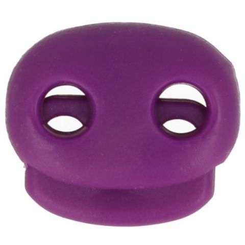 Cord Stopper Two-hole Purple