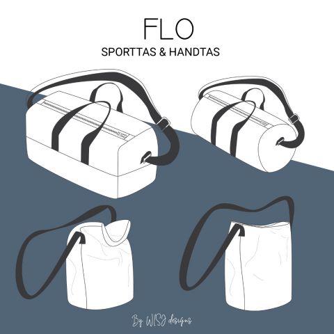 Sewing Pattern Flo Handbag & Sports Bag - Wisj