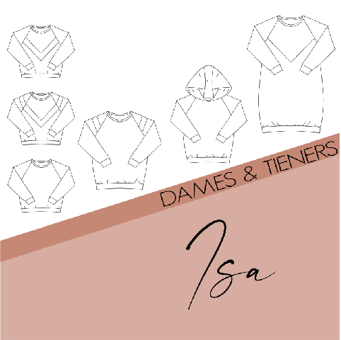 Sewing Pattern Isa sweater/dress/top Women - Bel'etoile