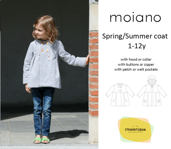 Sewing Pattern Moiano Coat - Straightgrain